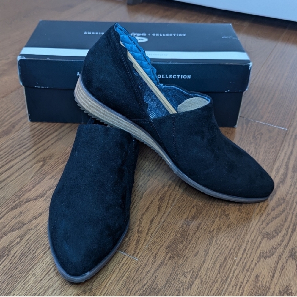 NEW Dr. Scholl's Women's Kaley Loafer Black Microfiber Size 6.5